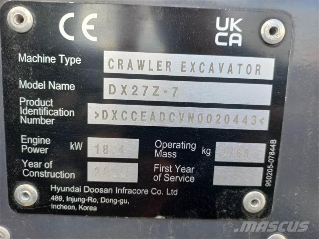 Develon DX27Z-7 Agricultura - Outros
