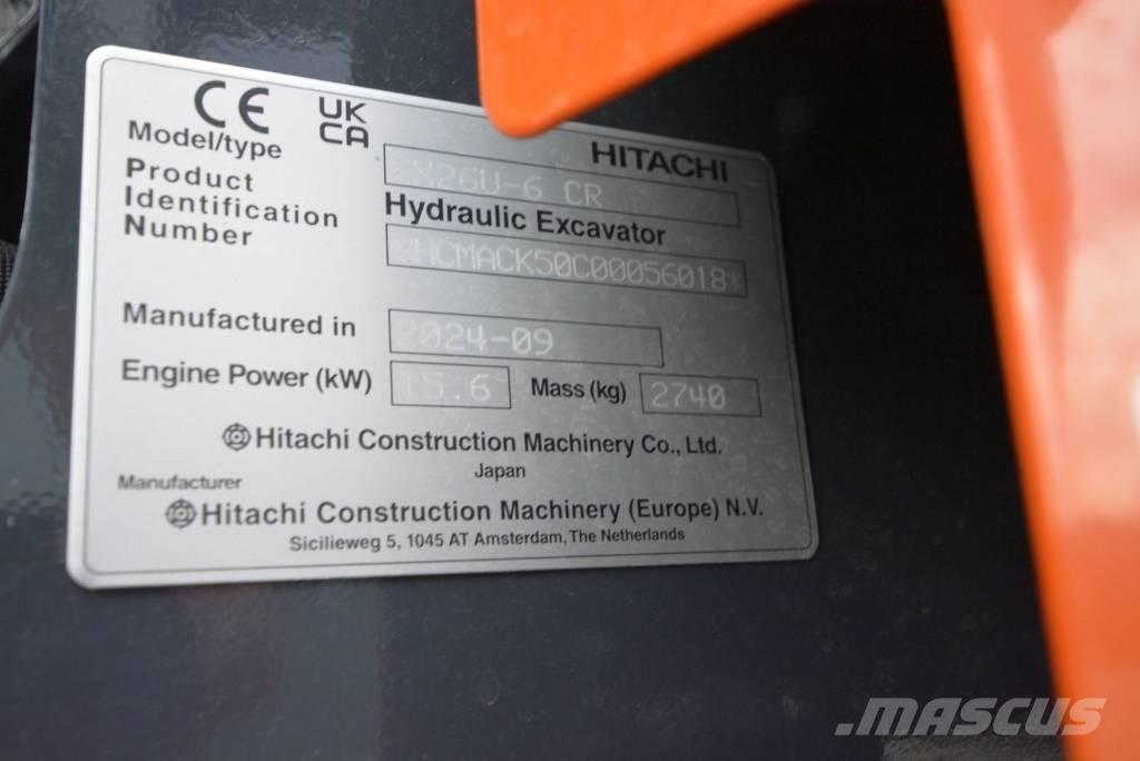 Hitachi ZX 26 U-6 Miniescavadeiras