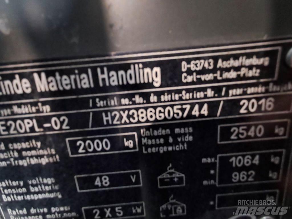 Linde E20PL-02 Empilhadores eléctricos