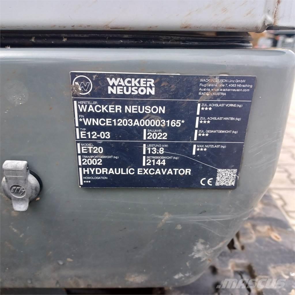 Wacker Neuson ET20 Escavadeiras de esteiras