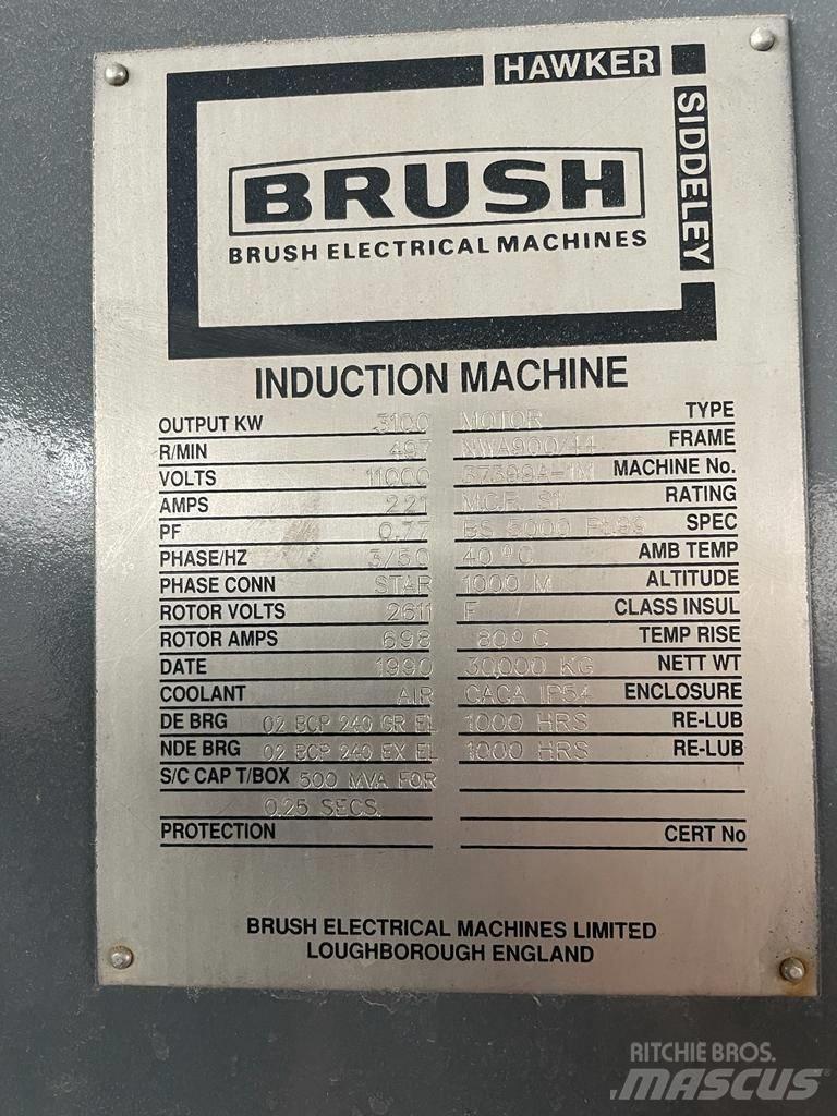  Brush 3100kW Motor Peças de equipamento de lixo, reciclagem e pedreiras