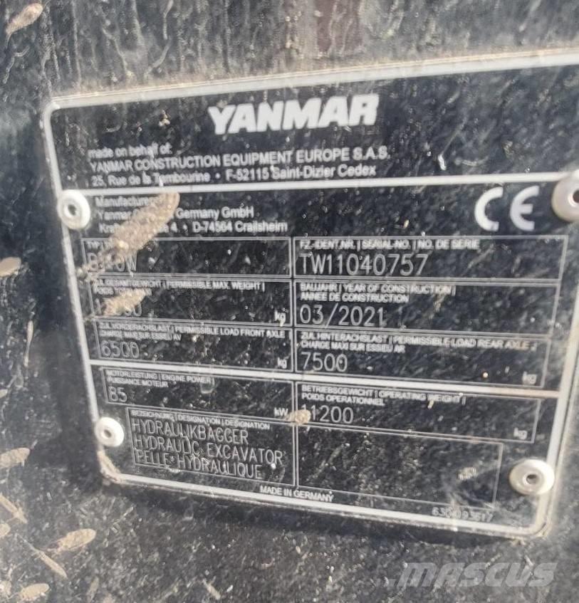 Yanmar B 110 W Escavadoras de rodas