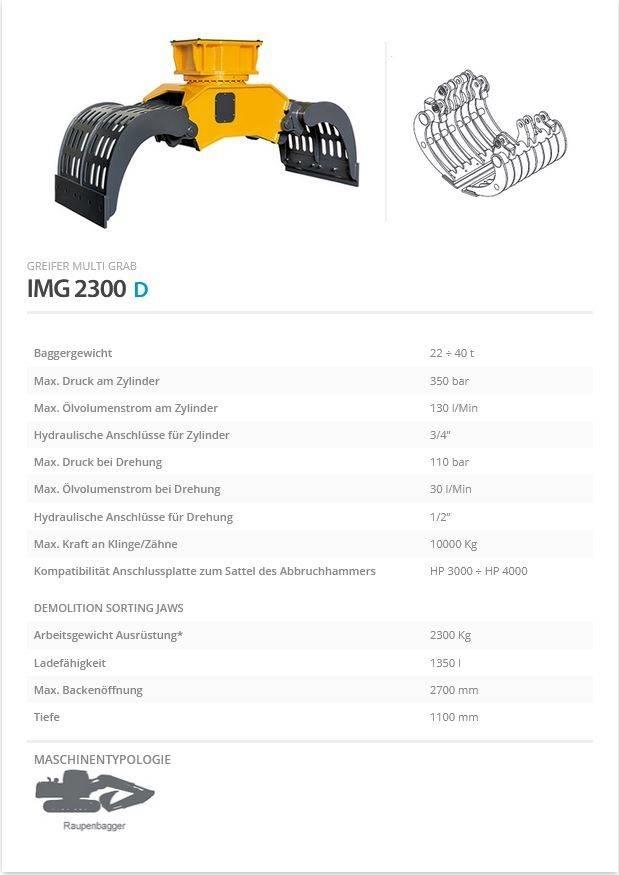 Indeco IMG 2300 Garras
