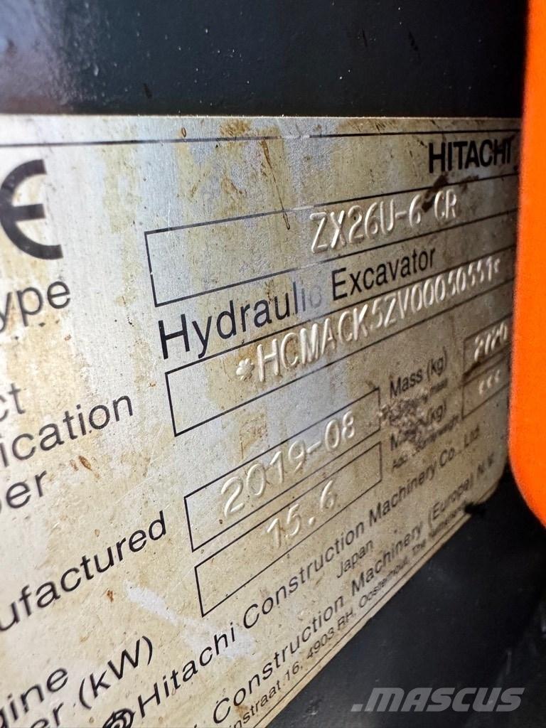 Hitachi 26U-6 CR Miniescavadeiras