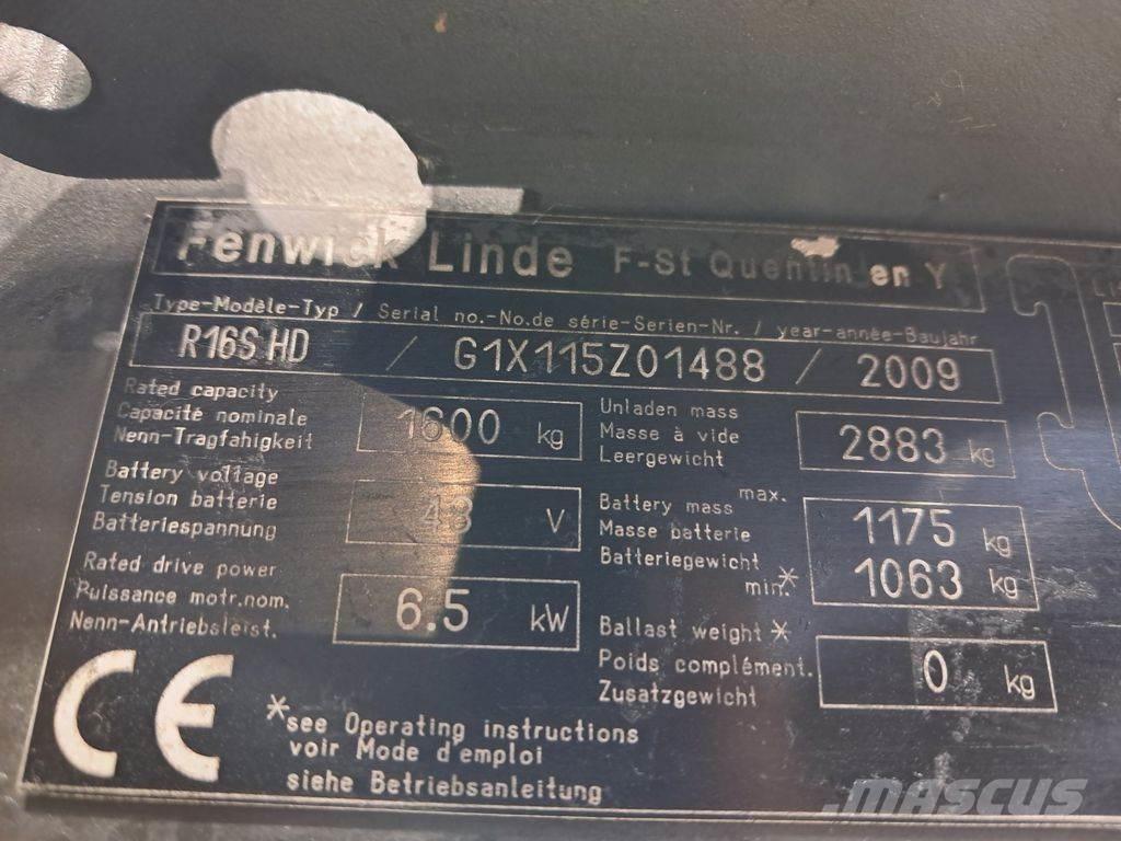Linde R16 S HD Empilhadores Elevadores