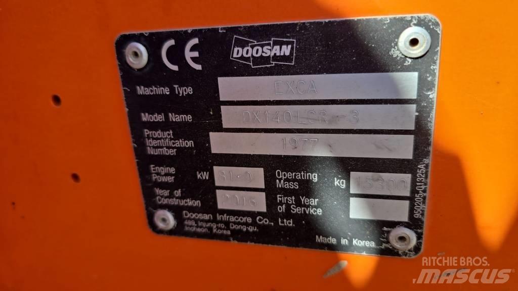 Doosan DX 140 LCR-3 Escavadeiras de esteiras