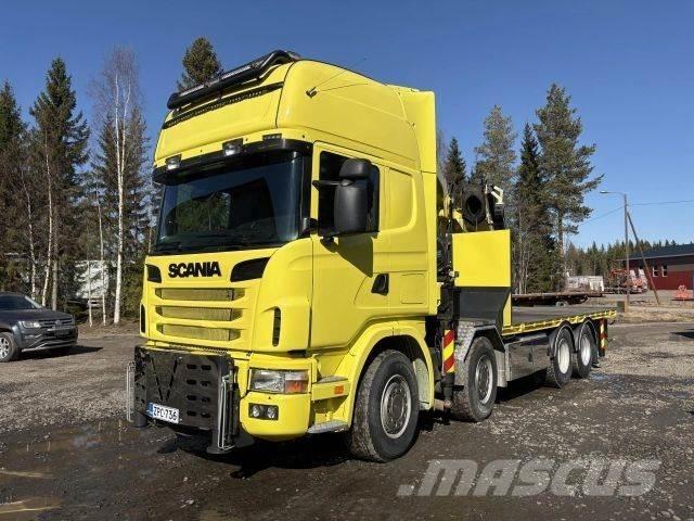 Scania R164G 8*4 Camiões grua