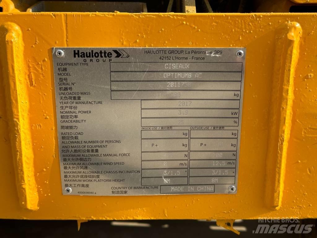 Haulotte OPTIMUM 8 Elevadores de tesoura