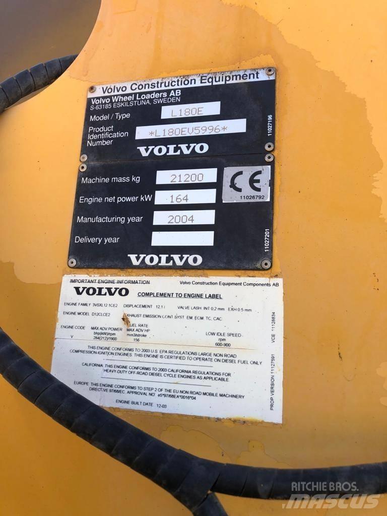 Volvo L 180 E Carregadeiras de rodas