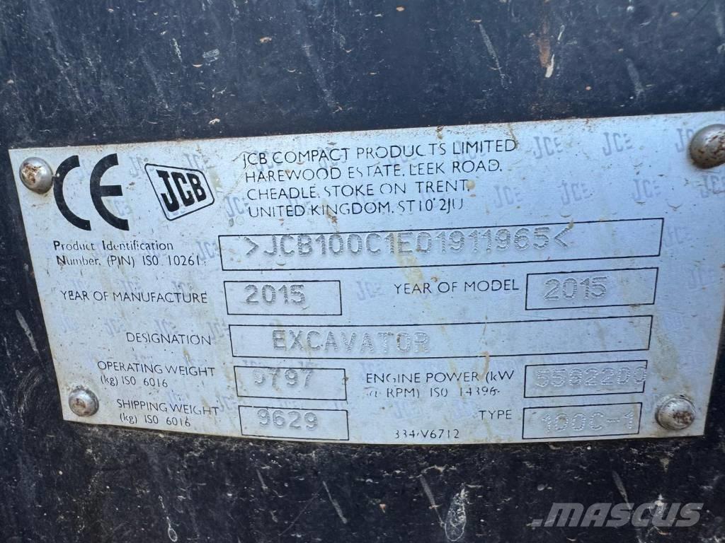 JCB 100 C-1 Escavadoras Midi 7t - 12t