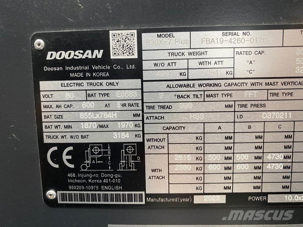 Doosan B30X-7 Empilhadores eléctricos