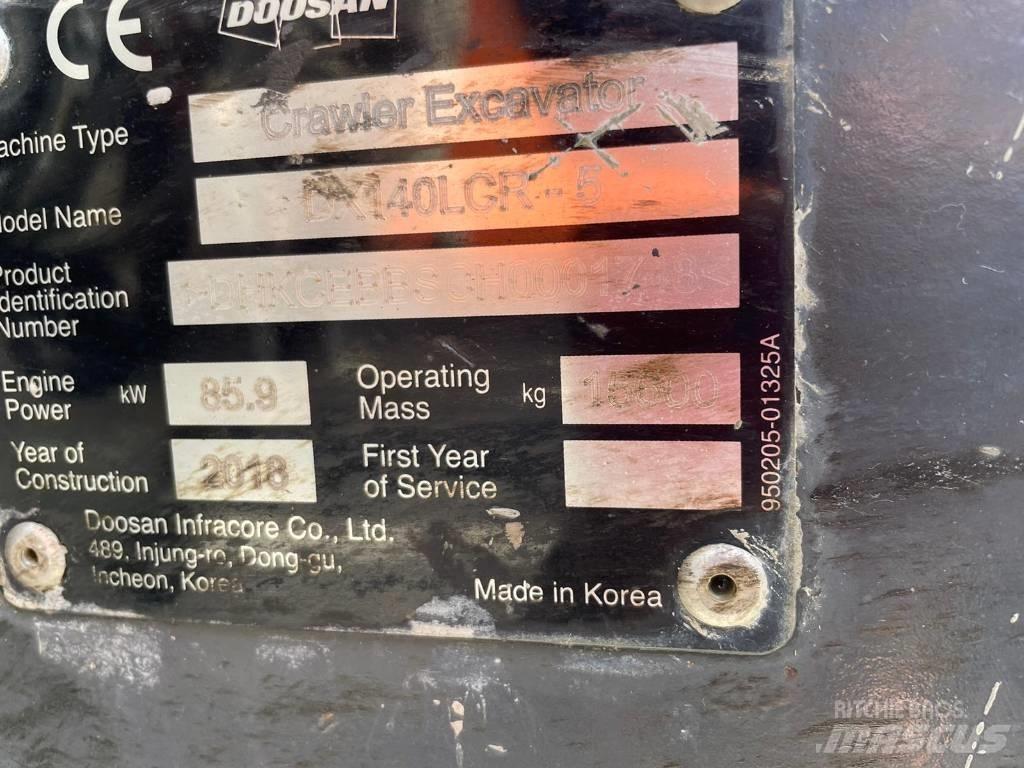 Doosan DX 140 LCR Escavadeiras de esteiras