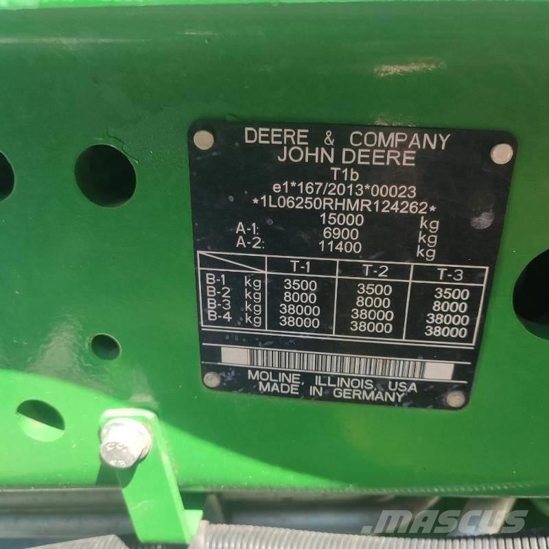 John Deere 6250R Tratores Agrícolas usados