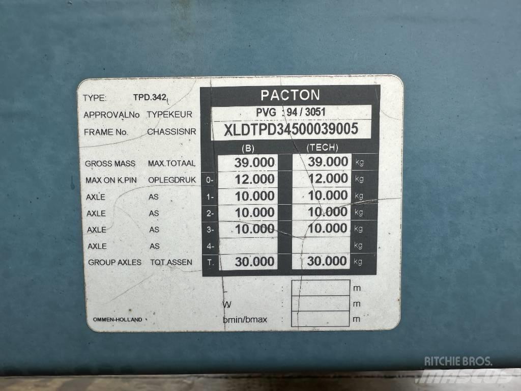Pacton TPD 342 Semi Reboques estrado/caixa aberta