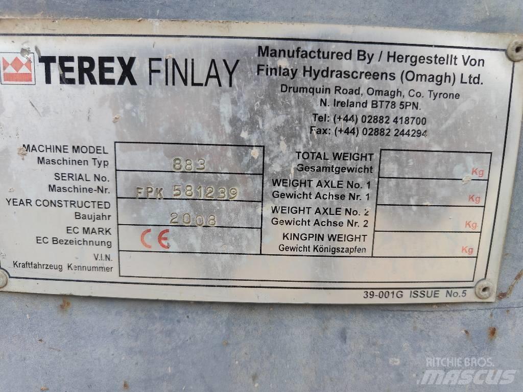 Terex Finlay 883 Crivos móveis