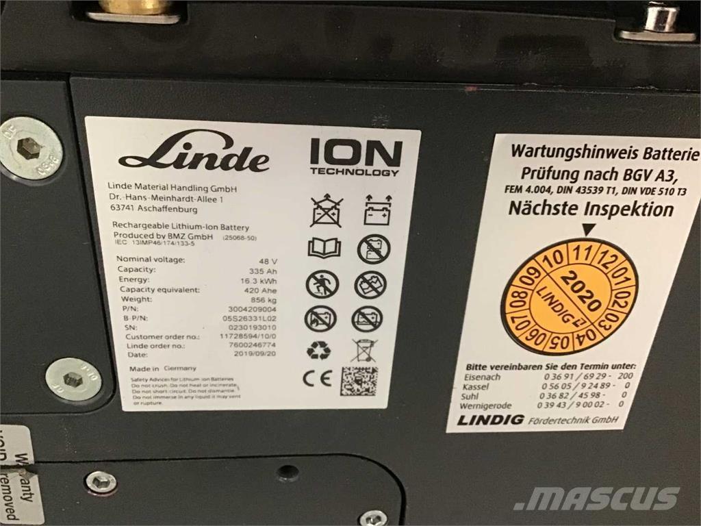 Linde E16 ION Empilhadores eléctricos