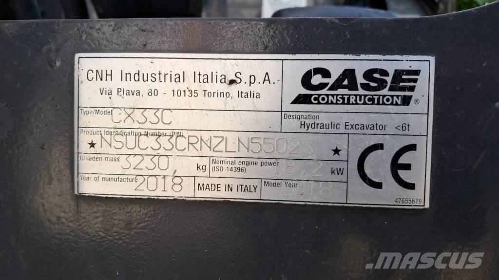 CASE CX 33 C Miniescavadeiras