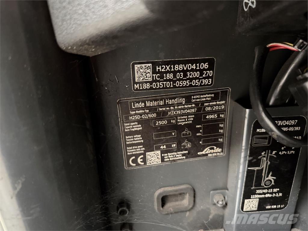 Linde H25D-02/600 Empilhadores Diesel