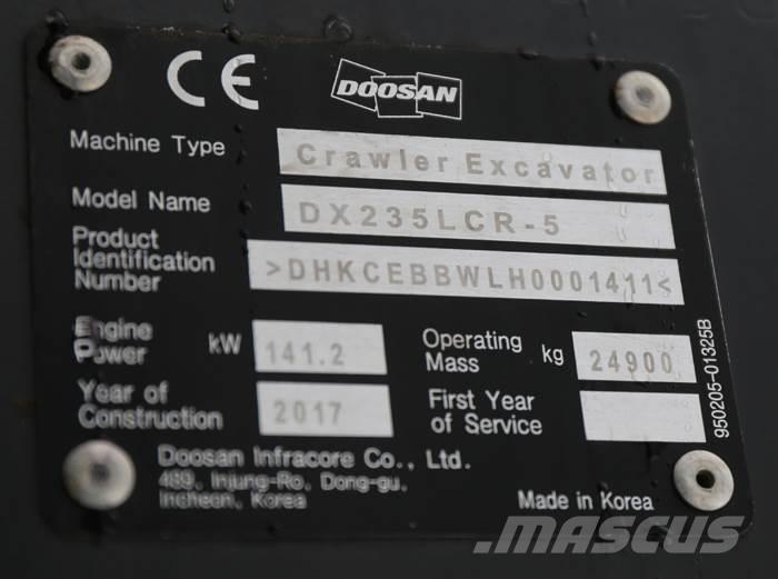 Doosan DX235LCR-5 Escavadeiras de esteiras