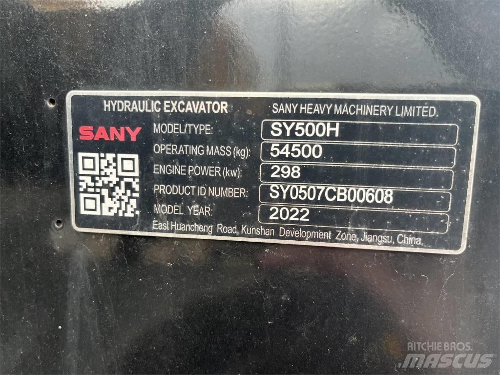 Sany SY 500 H Escavadeiras de esteiras