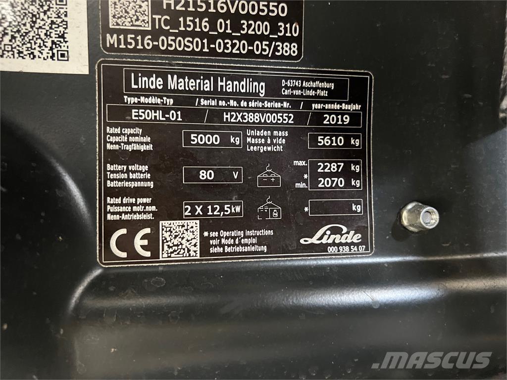 Linde E50HL-01 Empilhadores eléctricos