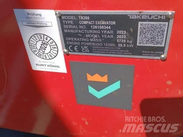 Takeuchi TB 260 Miniescavadeiras