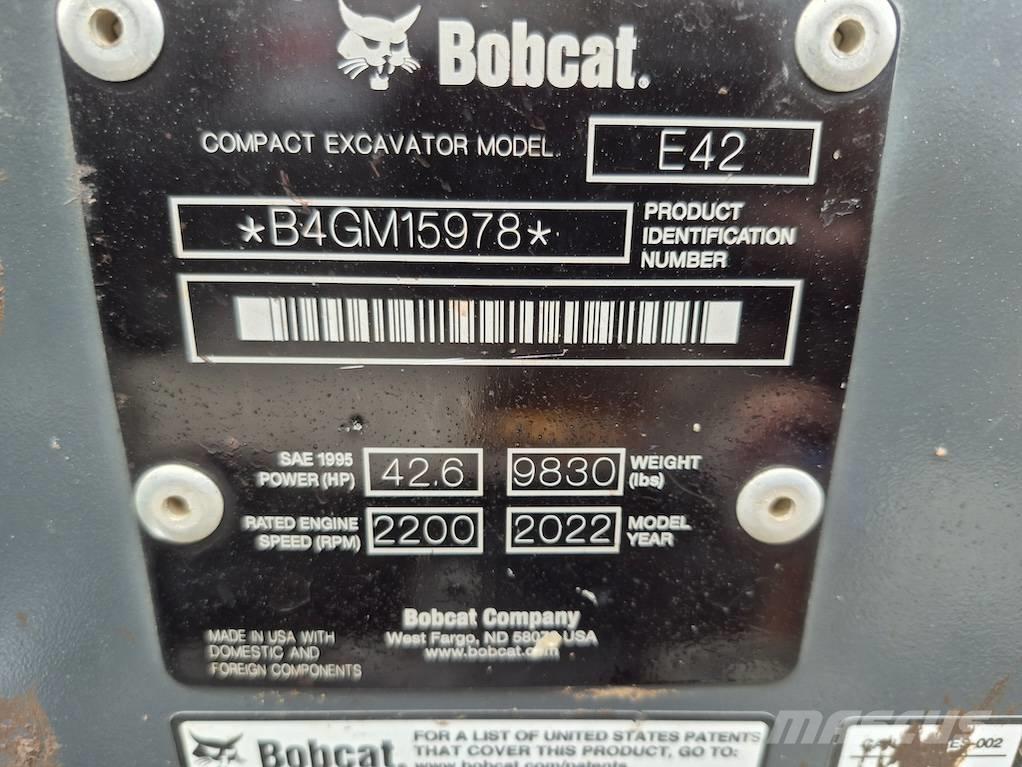 Bobcat E 42 Miniescavadeiras