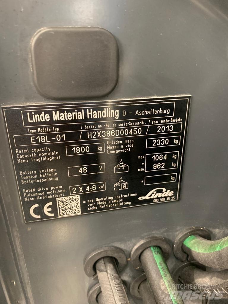 Linde E18 L Empilhadores eléctricos