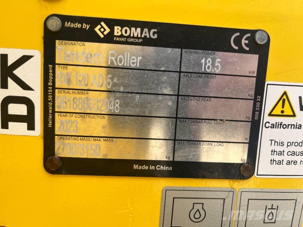 Bomag BW 120 AD-5 Cilindros Compactadores tandem