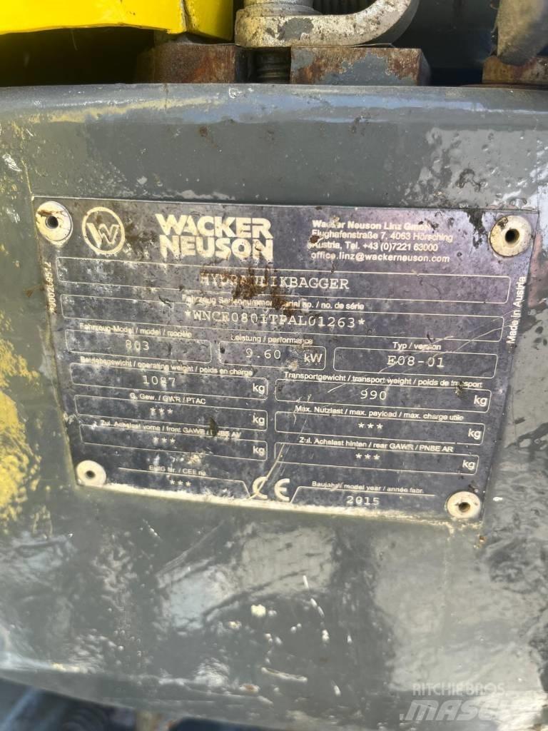 Wacker Neuson 803 RD Miniescavadeiras