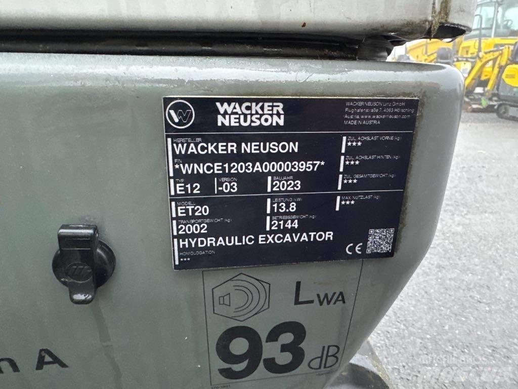 Wacker Neuson ET20 Escavadeiras de esteiras