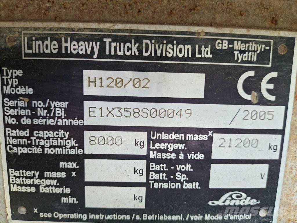 Linde H 120 Empilhadores Diesel