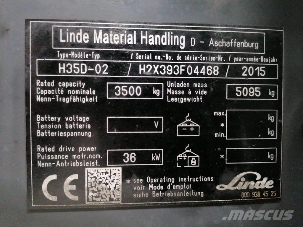 Linde H35D-02 Empilhadores Diesel