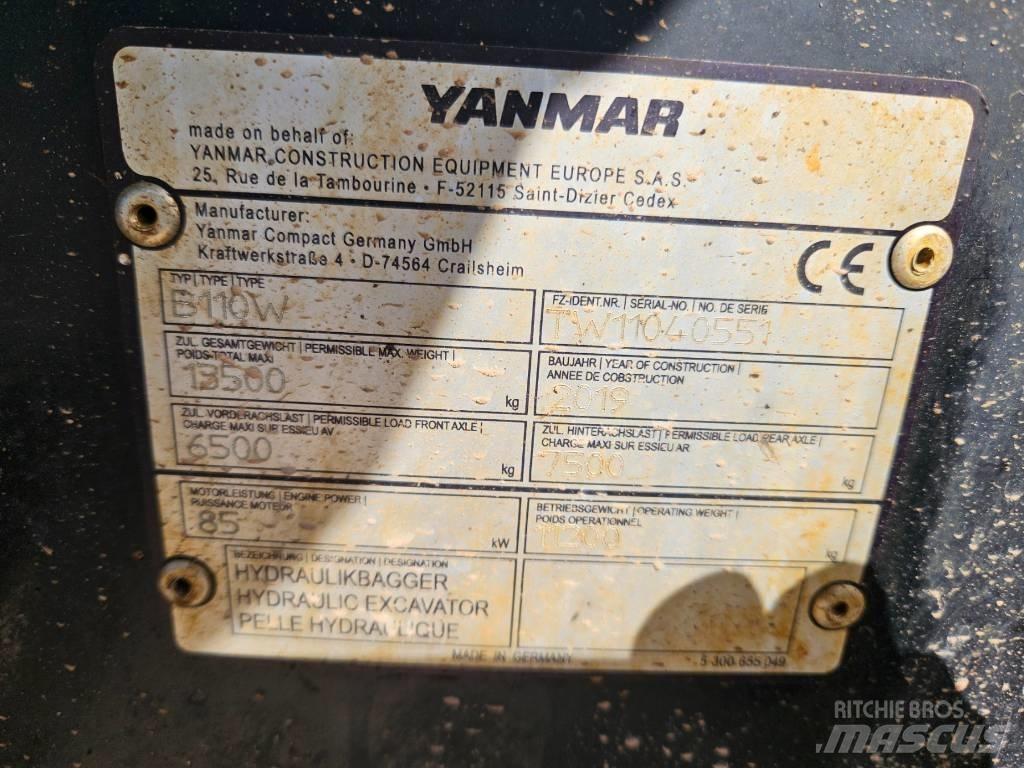 Yanmar B 110 W Retroescavadeiras