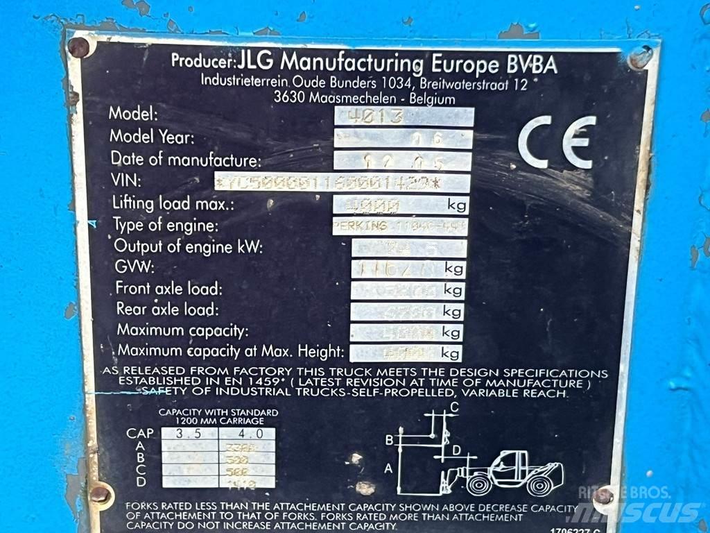JLG 4013 Manipulador telescópico