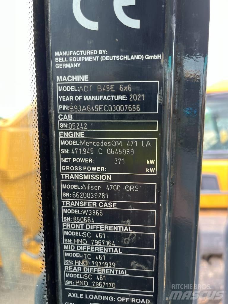 Bell B45E Caminhões articulados
