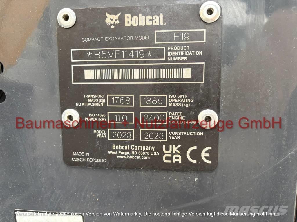 Bobcat E 19 Miniescavadeiras