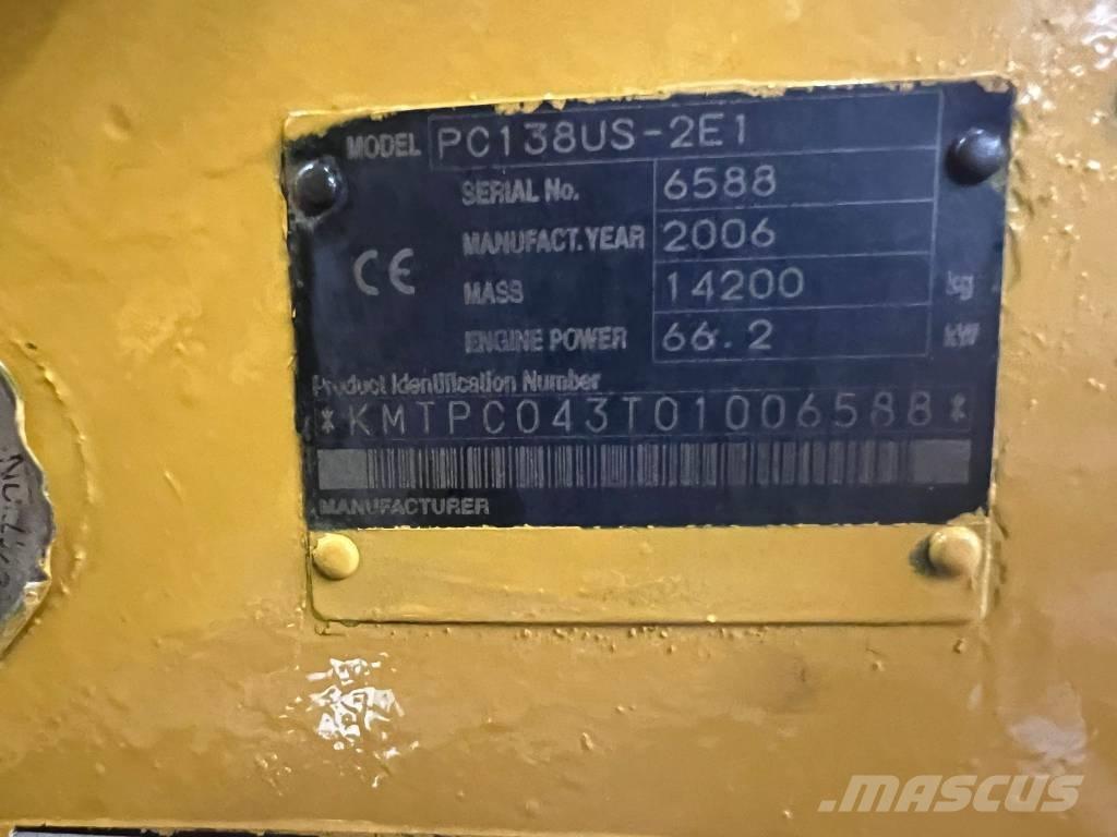 Komatsu PC 138 US Escavadeiras de esteiras