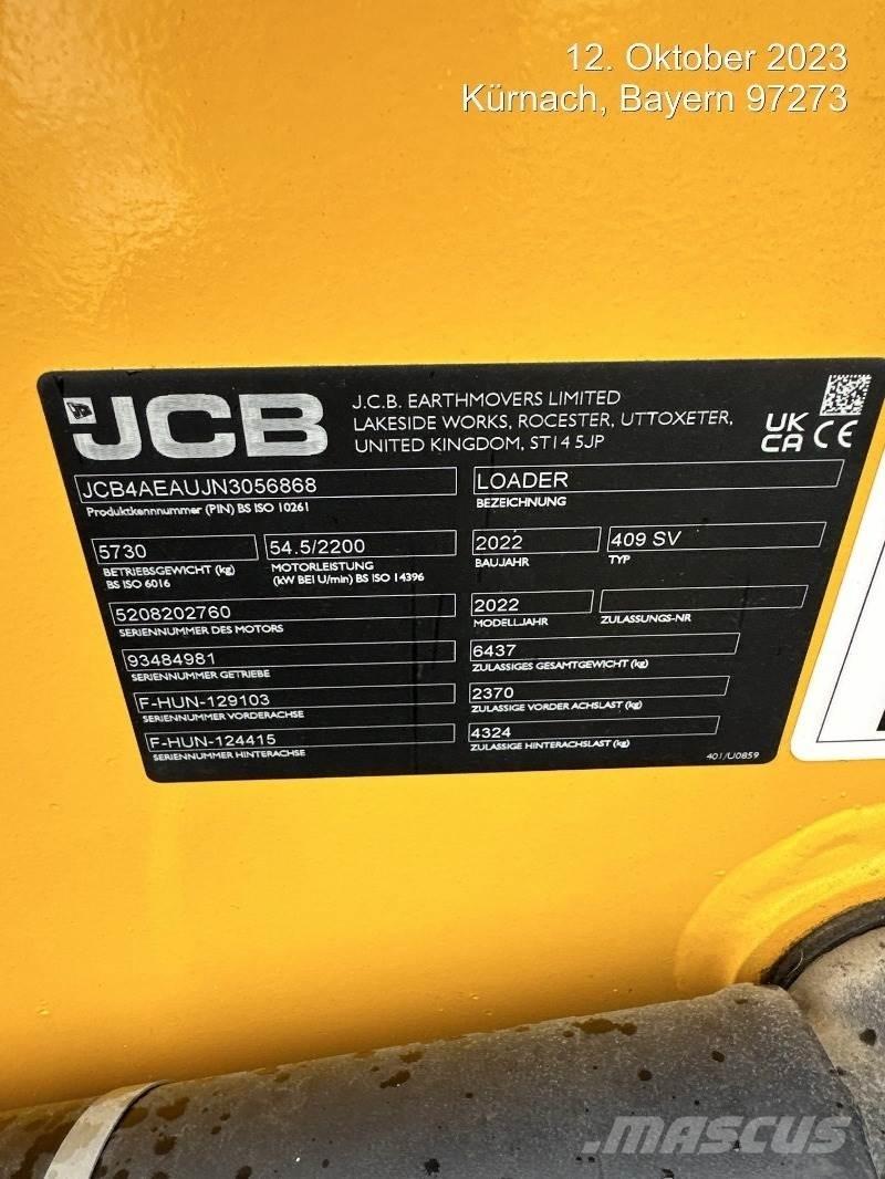 JCB 409 Carregadeiras de rodas