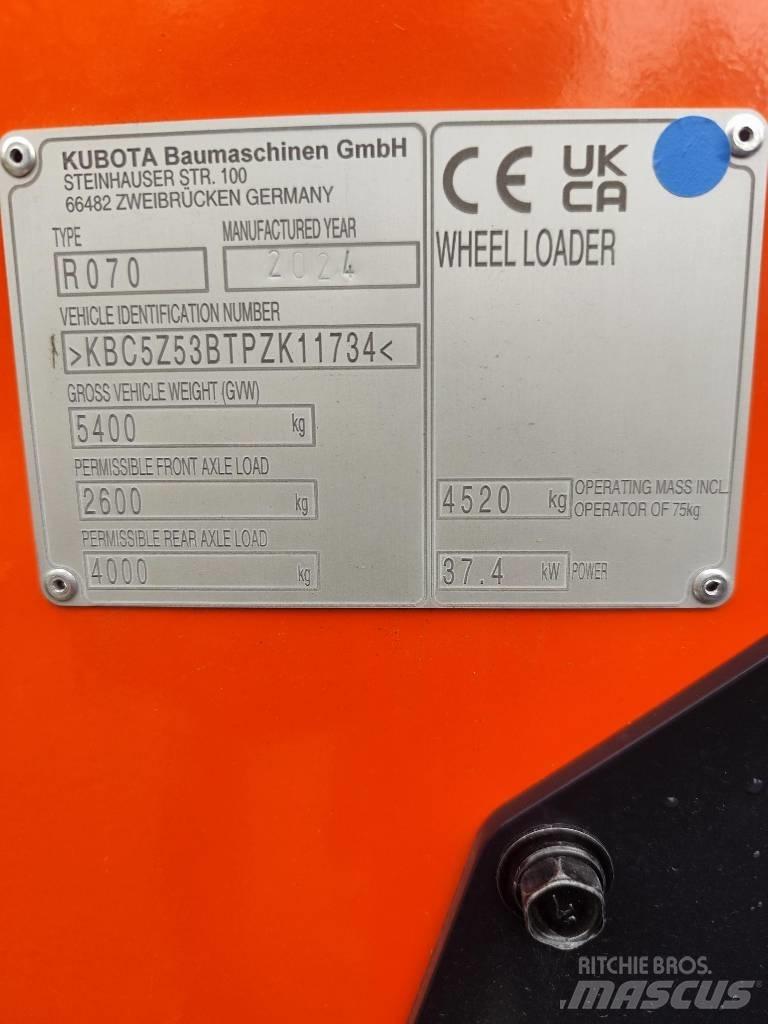Kubota R 070 Carregadeiras de rodas