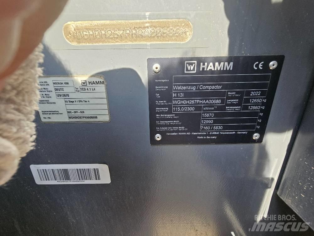Hamm H13 i Cilindros Compactadores monocilíndricos