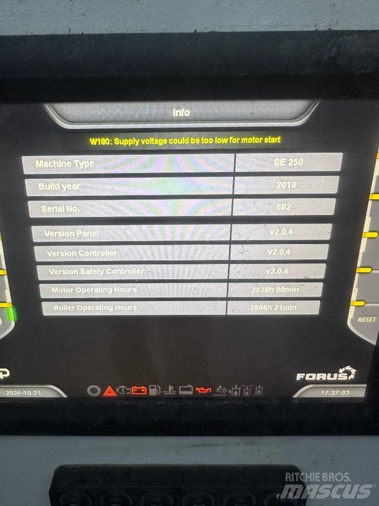 Forus SE250 Trituradoras de lixo