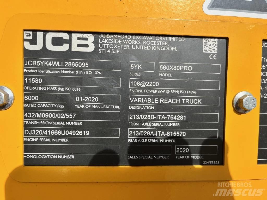 JCB 560-80 AGRI PRO Manipulador telescópico