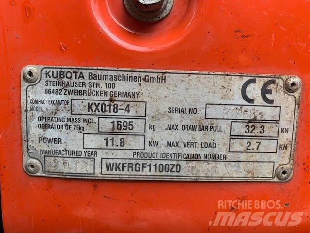 Kubota KX 018-4 Miniescavadeiras