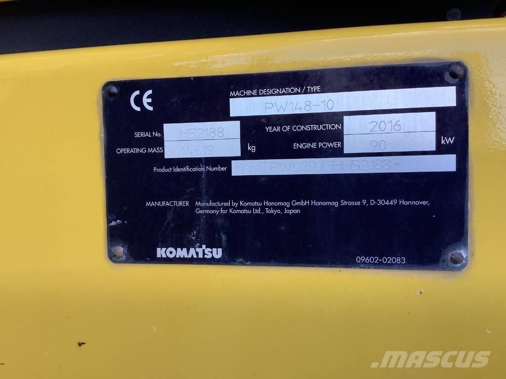 Komatsu PW148-10 Escavadoras de rodas