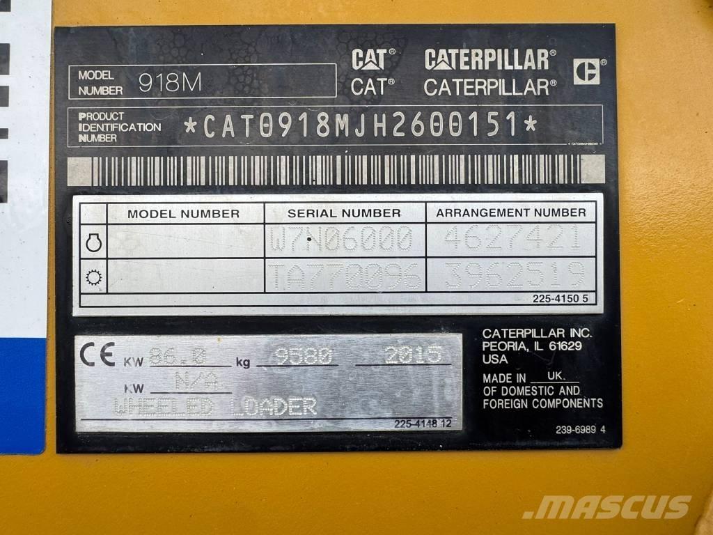 CAT 918 M Carregadeiras de rodas