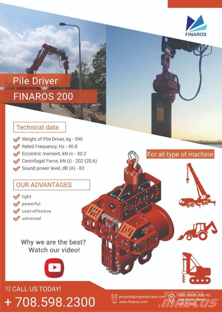  Finaros FR200 Martelos de empilhamento hidráulico