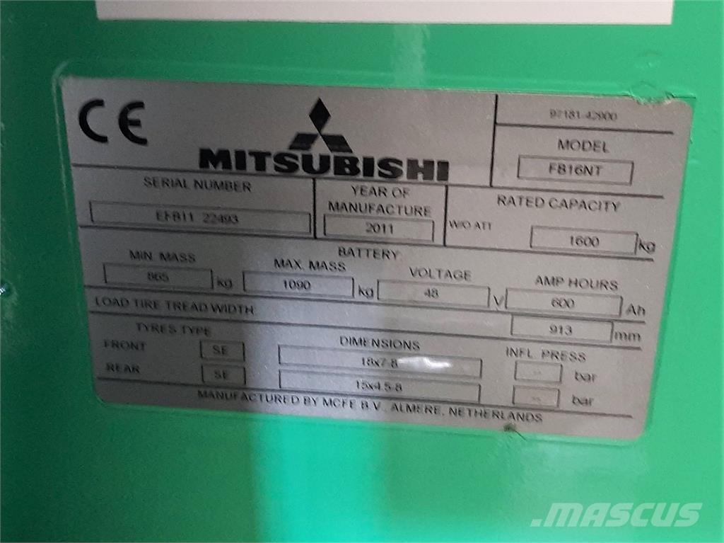 Mitsubishi FB16NT Empilhadores eléctricos
