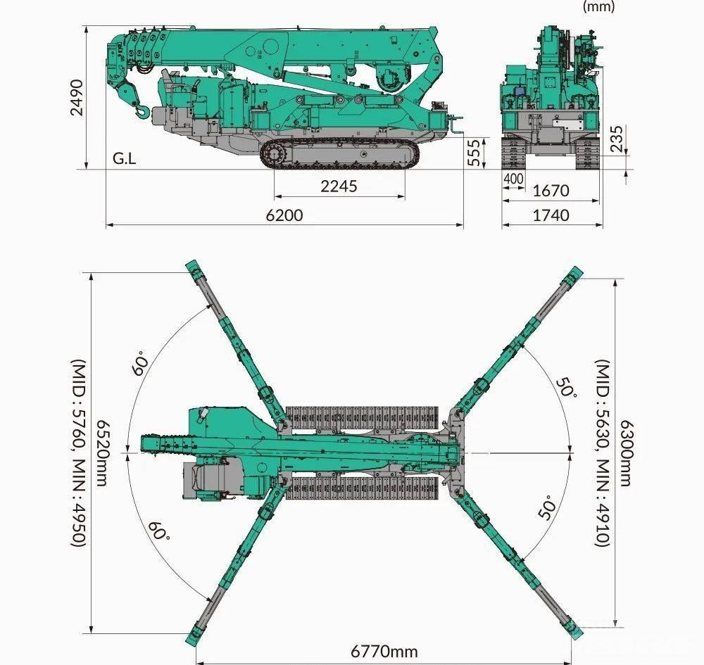 Maeda MC815CWME Gruas de rastos