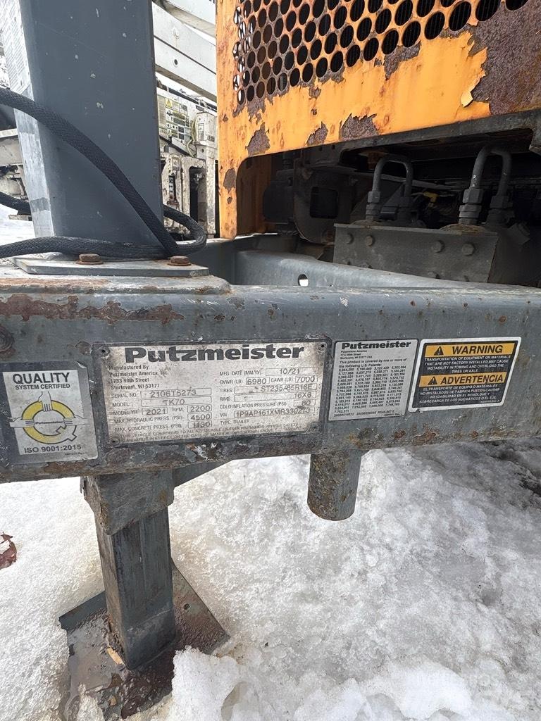 Putzmeister TK 70 Bombas de betonagem